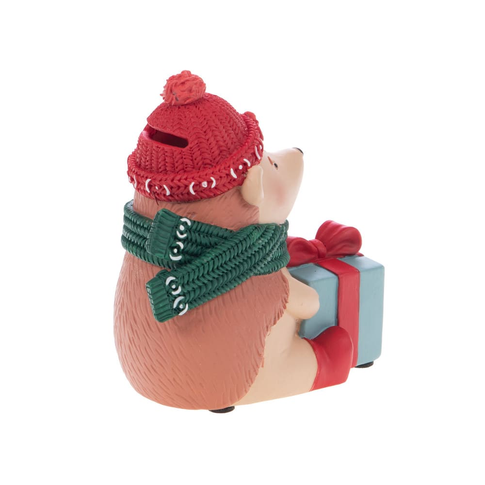 Tirelire hérisson noël multicolore en résine - Maisons du Monde