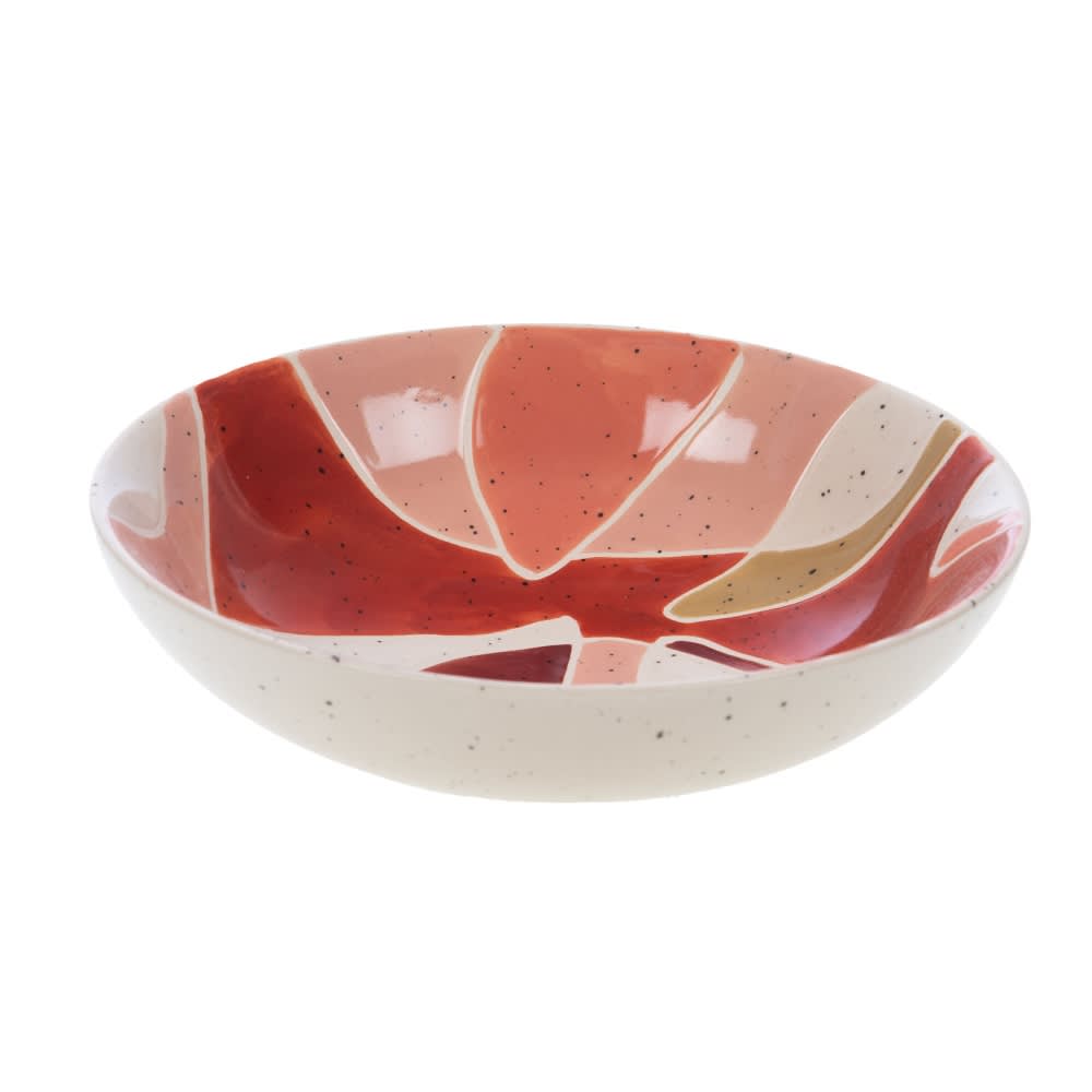 Lot de 6 assiettes creuses  19 cm  marrons en grès - Maisons du Monde