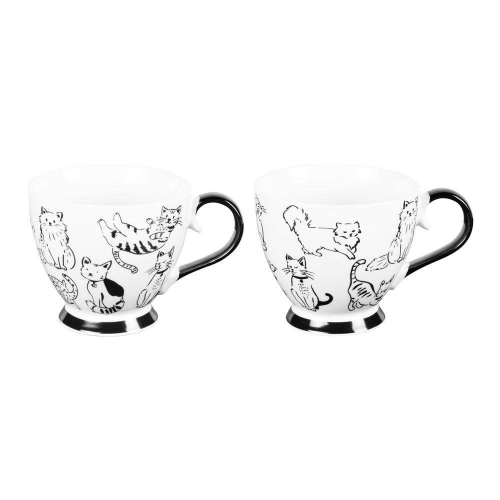 Coffret de 2 s  s 44 cl blanc en porcelaine