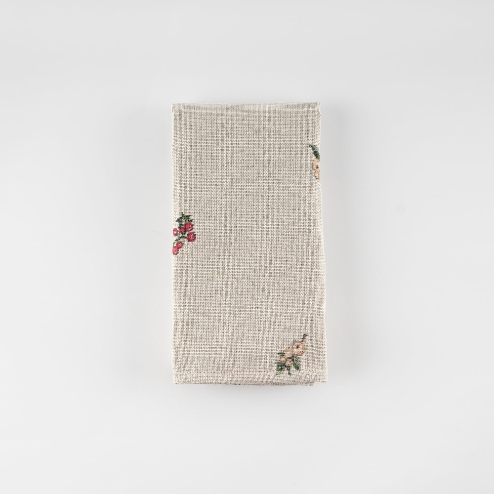 Lot de 2 serviettes jacquard multicolore 45x45cm