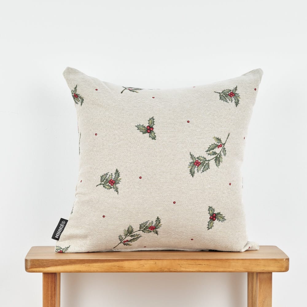 Housse de coussin jacquard multicolore 45x45cm