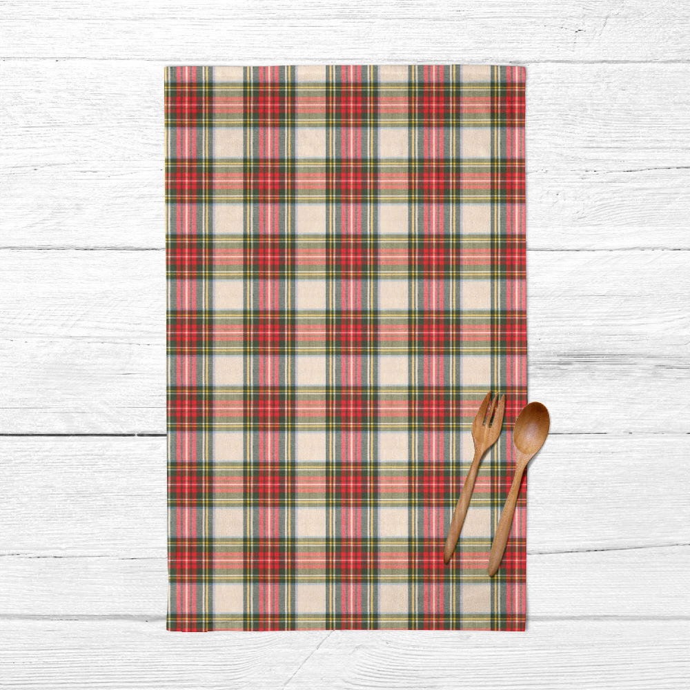 Torchon de cuisine 100% coton à carreaux multicolores 45x70cm
