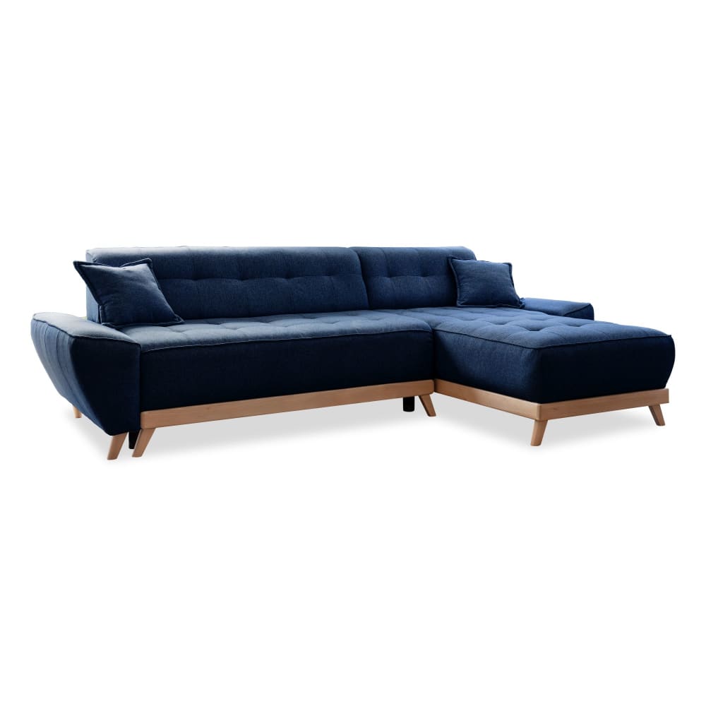 Canapé d'angle 4pl convertible, - marine