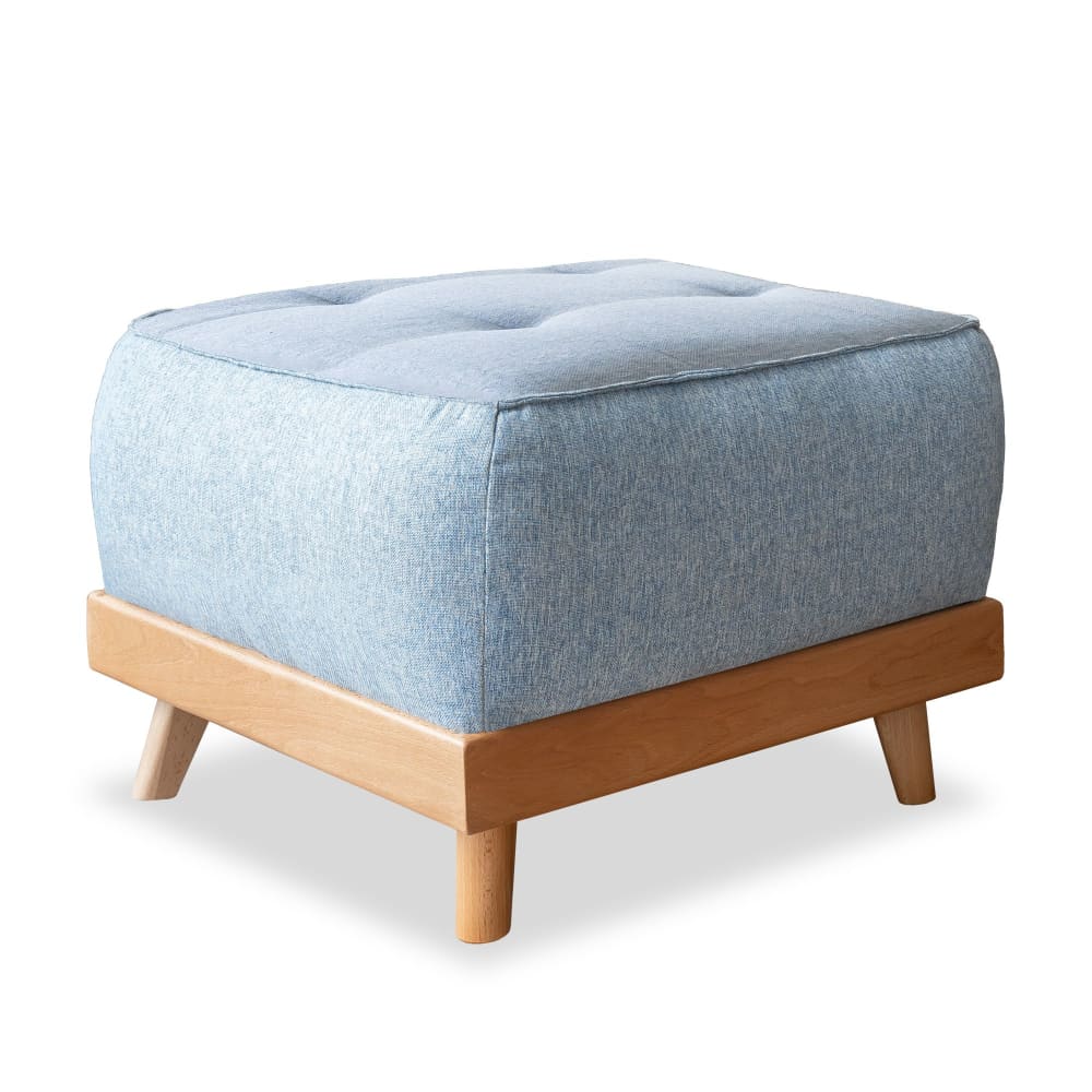 Pouf, 42x56x56cm, bleu - clair