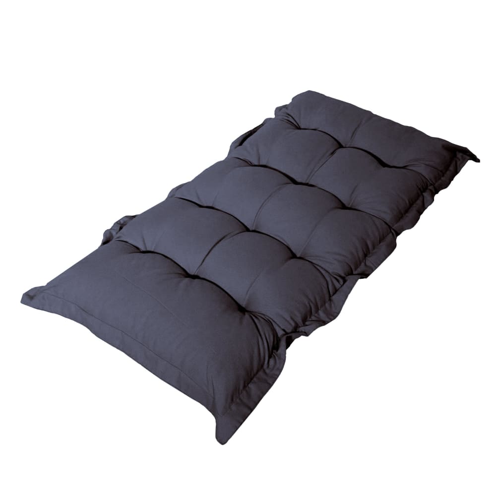 Matelas futon 120x60cm en polyester gris carbonne