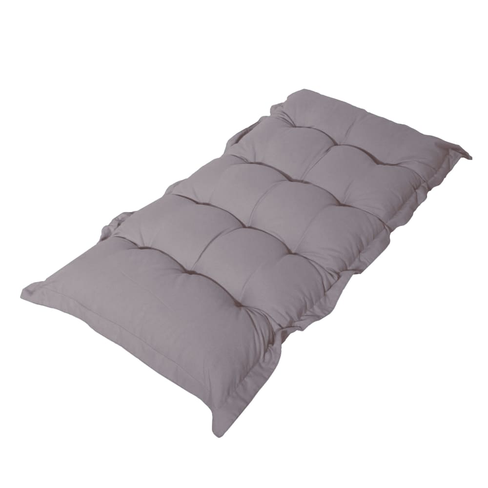 Matelas futon 120x60cm en polyester gris galet