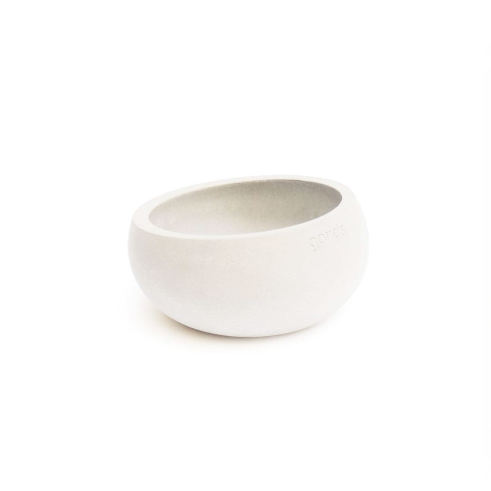 Lot de 3 photophores béton blanc — vue 3