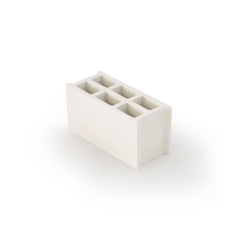 Pot à crayons béton blanc