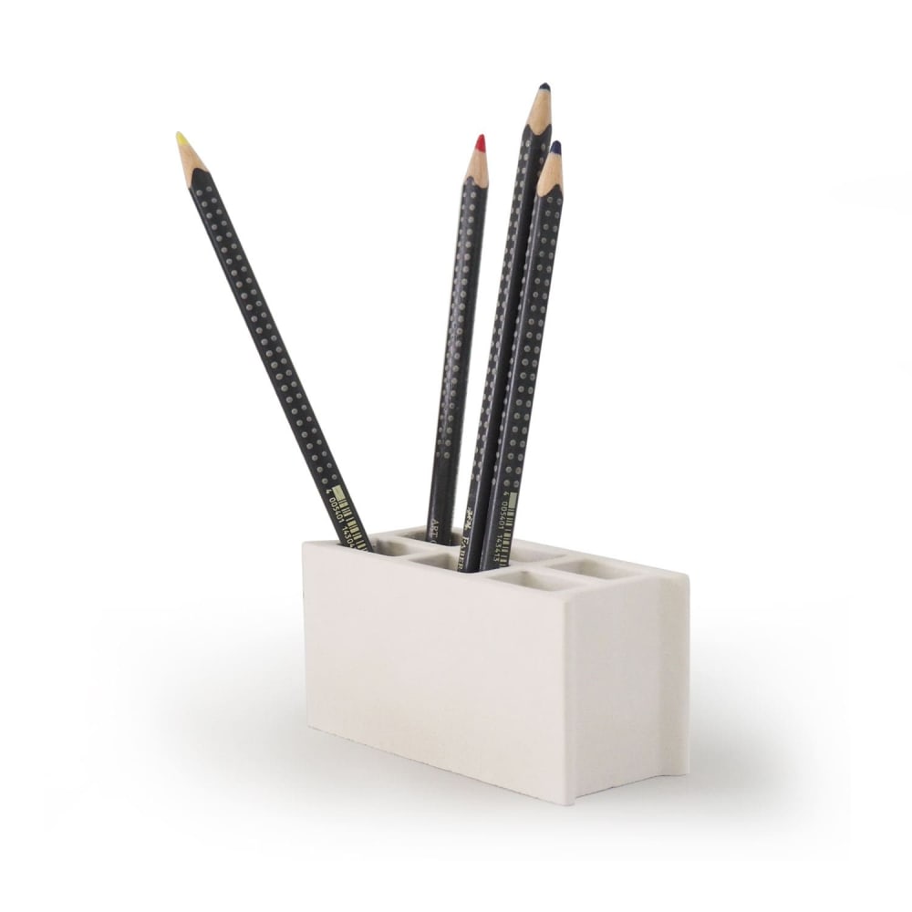 Pot à crayons béton blanc - Maisons du Monde