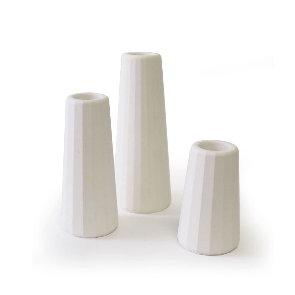 Vase soliflore béton blanc (moyenne taille) H12cm - Maisons du Monde
