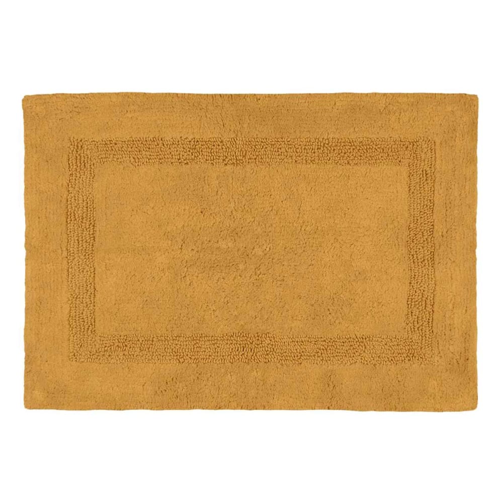 Tapis de bain curry en coton 50 x 80 cm