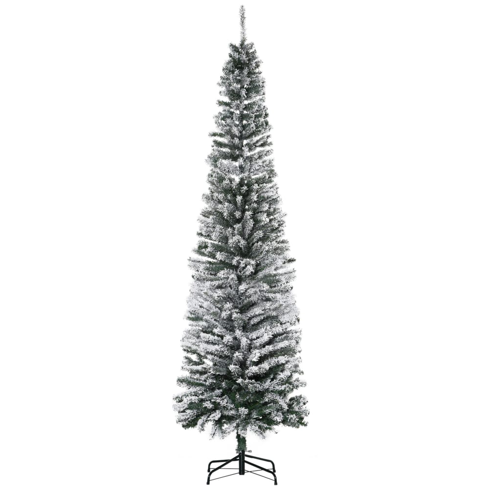 Árbol de navidad 68x68x225 cm verde y blanco