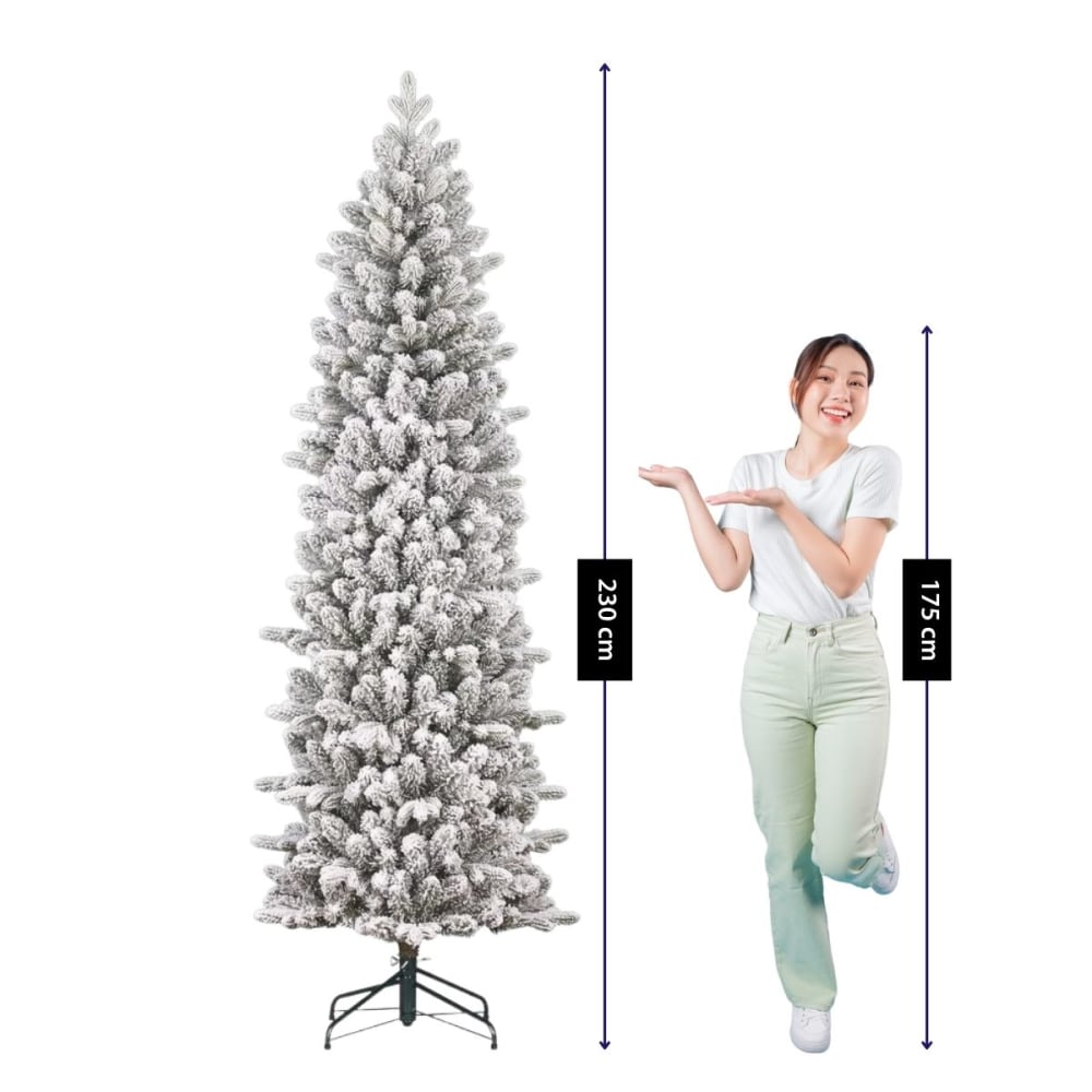 Sapin de noël artificiel vert plastique h230xl69xl69cm - Maisons du Monde