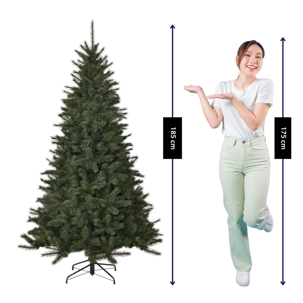 Sapin de noël artificiel vert fer h185xl114xl114cm - Maisons du Monde