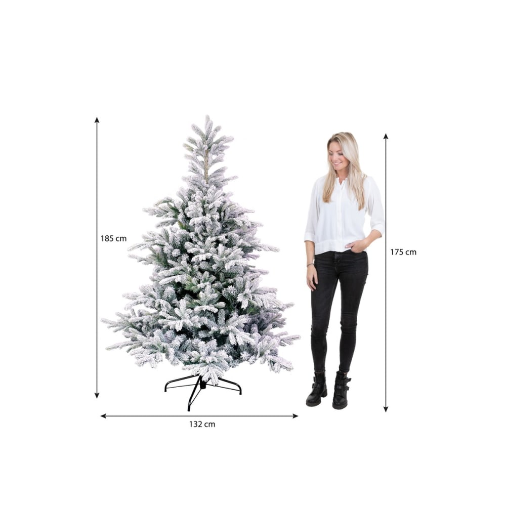 Künstlicher Weihnachtsbaum Grimshaw Grün Eisen H185xB132xL132cm -