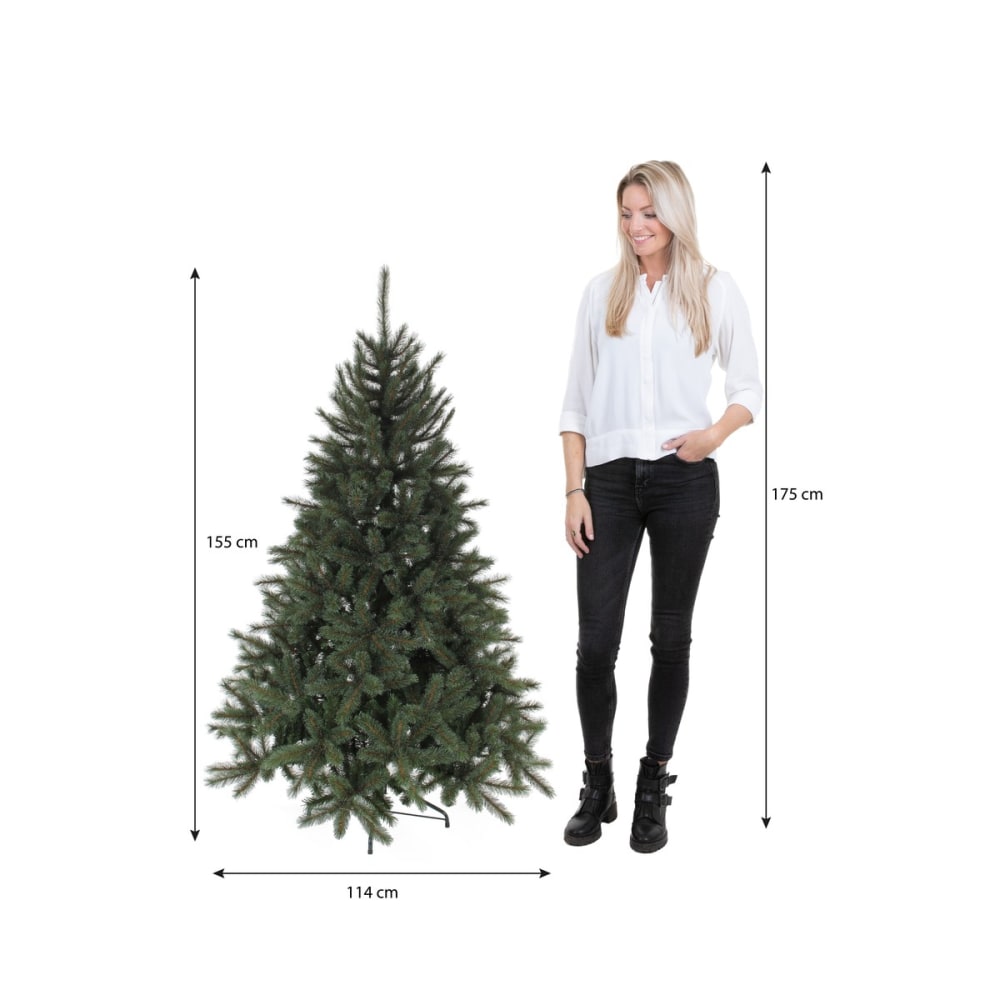 Künstlicher Weihnachtsbaum Toronto Grün Eisen H155xB114xL114cm -