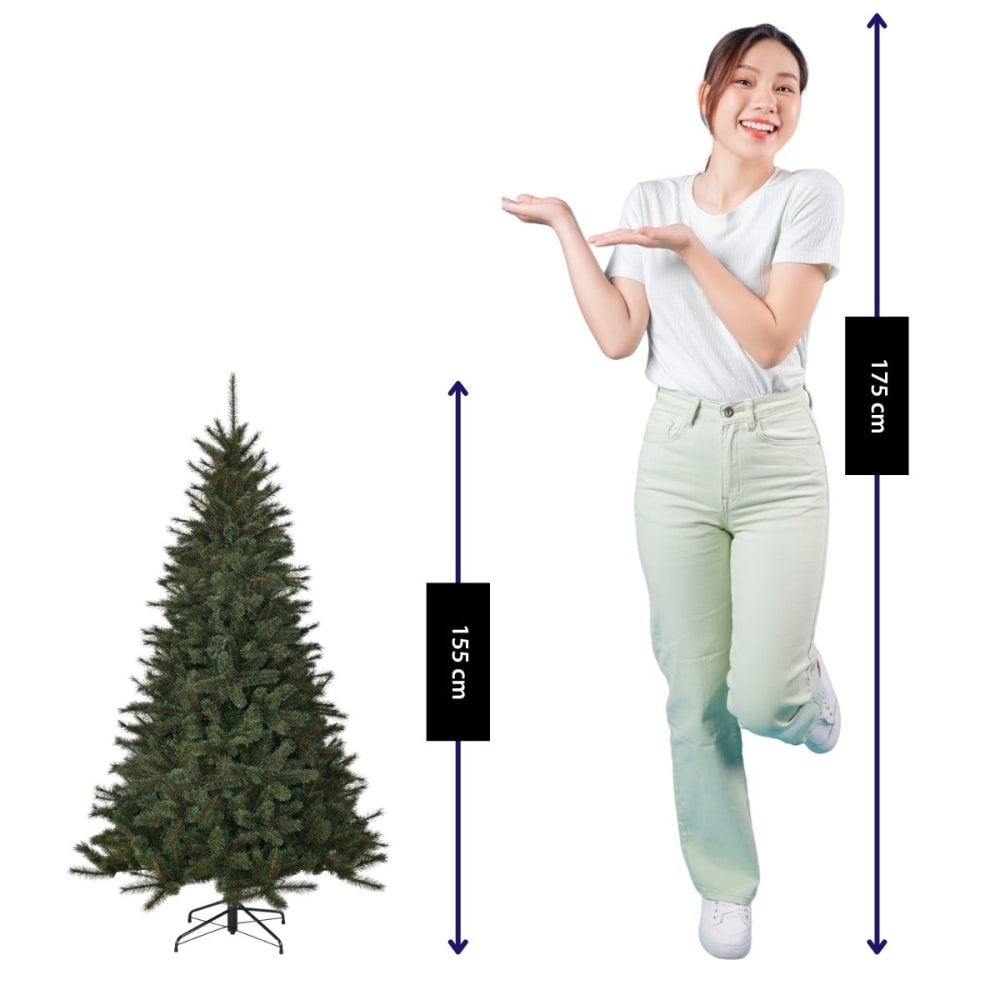 Sapin de noël artificiel vert fer h155xl102xl102cm - Maisons du Monde