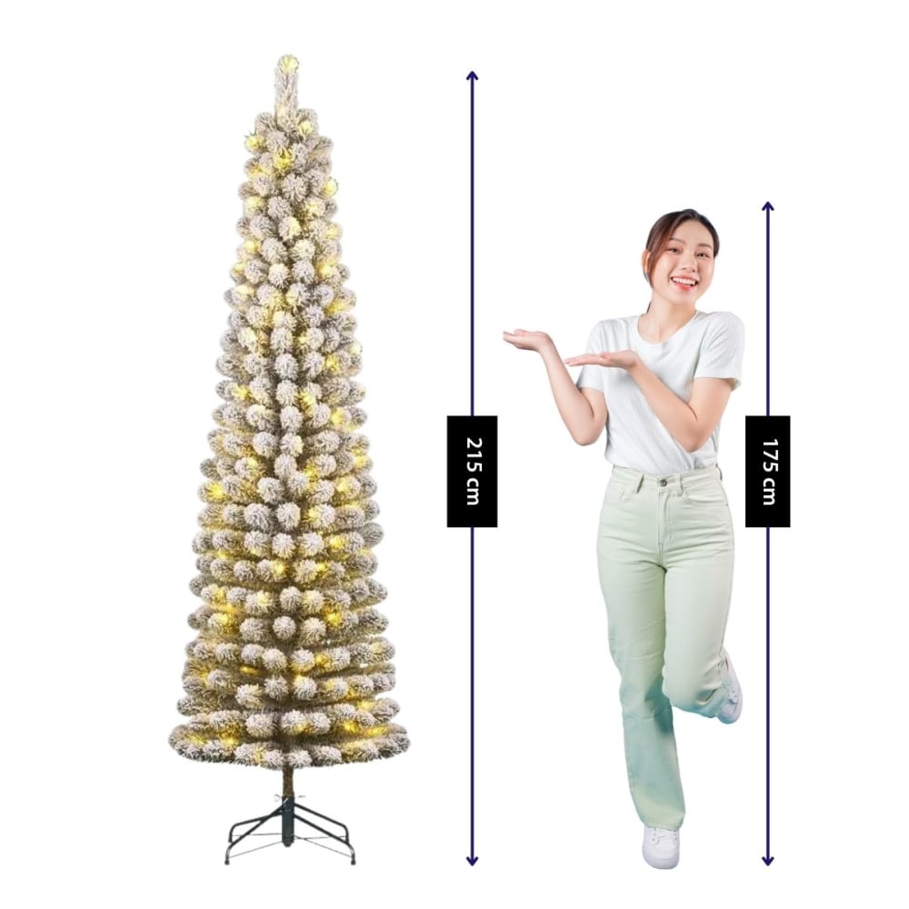 Künstlicher Weihnachtsbaum Charlton Grün Eisen H215xB56xL56cm -