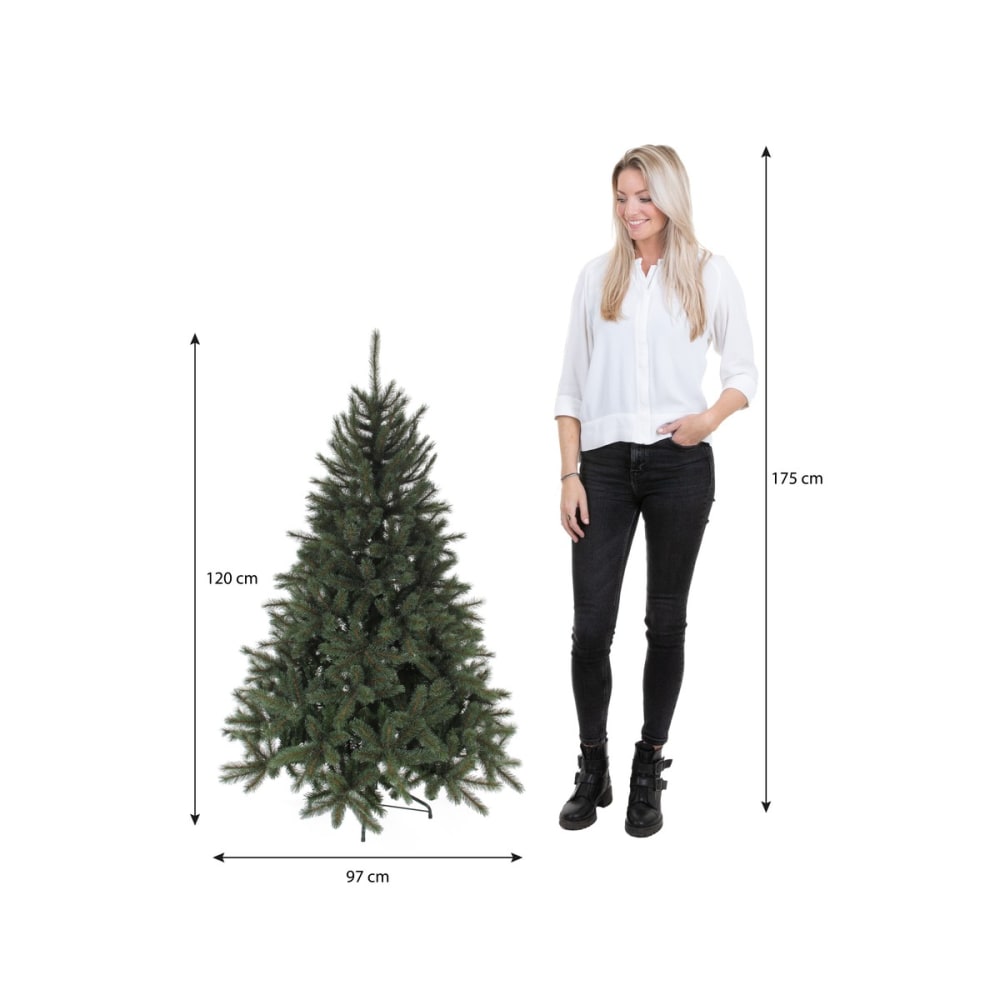 Sapin de noël artificiel vert fer h120xl97xl97cm - Maisons du Monde