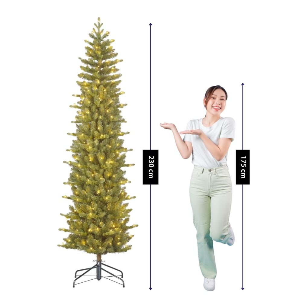 Künstlicher Weihnachtsbaum Harma Grün Eisen H230xB69xL69cm -