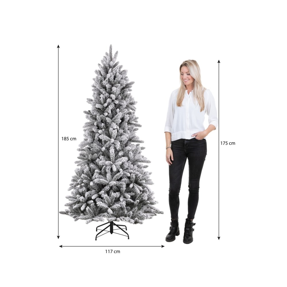 Sapin de noël artificiel vert fer h185xl117xl117cm - Maisons du Monde