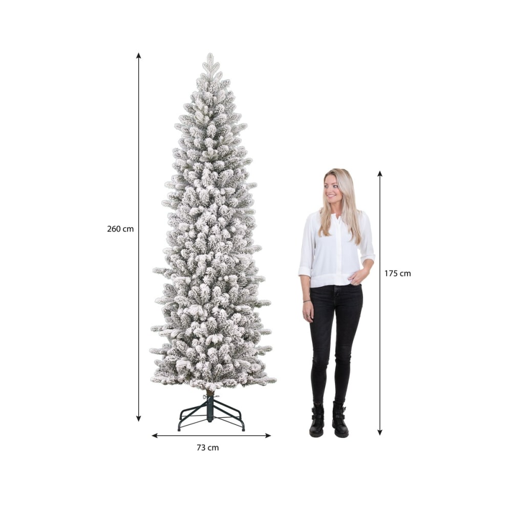 Sapin de noël artificiel vert plastique h260xl73xl73cm - Maisons du Monde