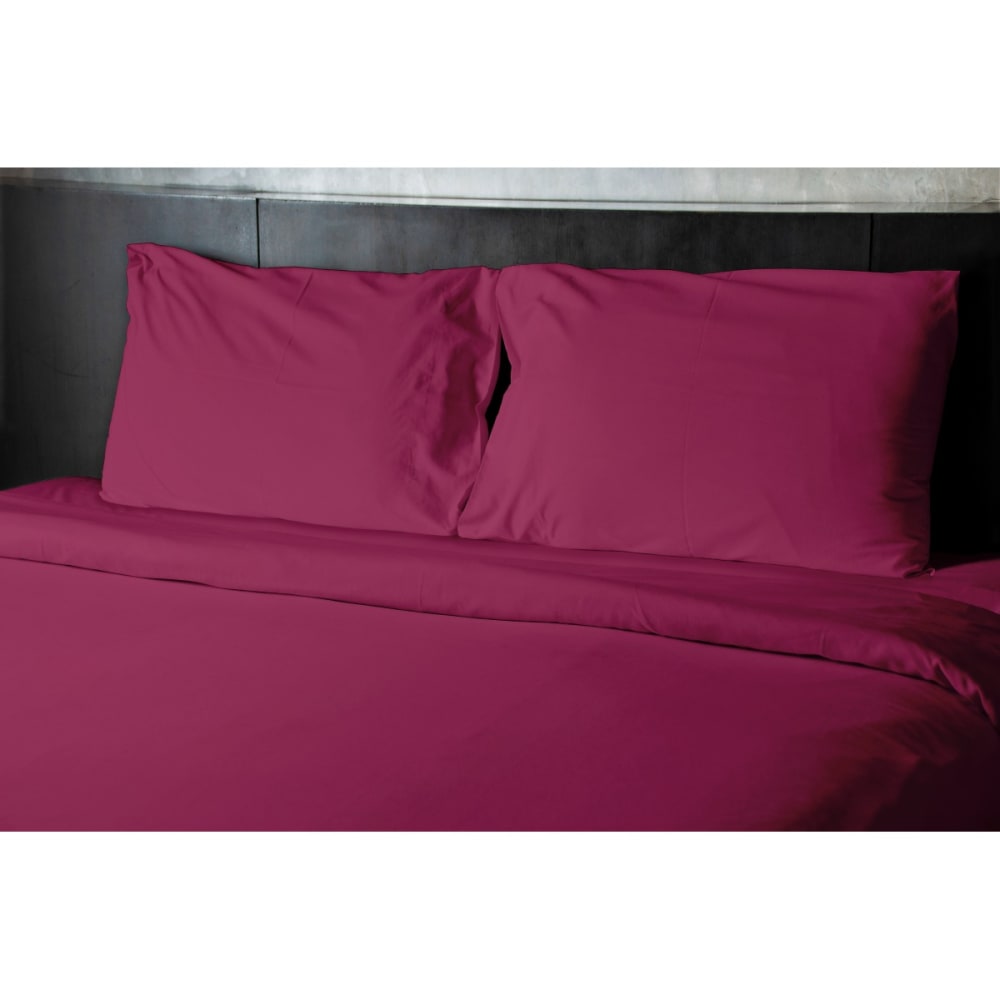 Drap plat 100% coton fuchsia 240x300 cm