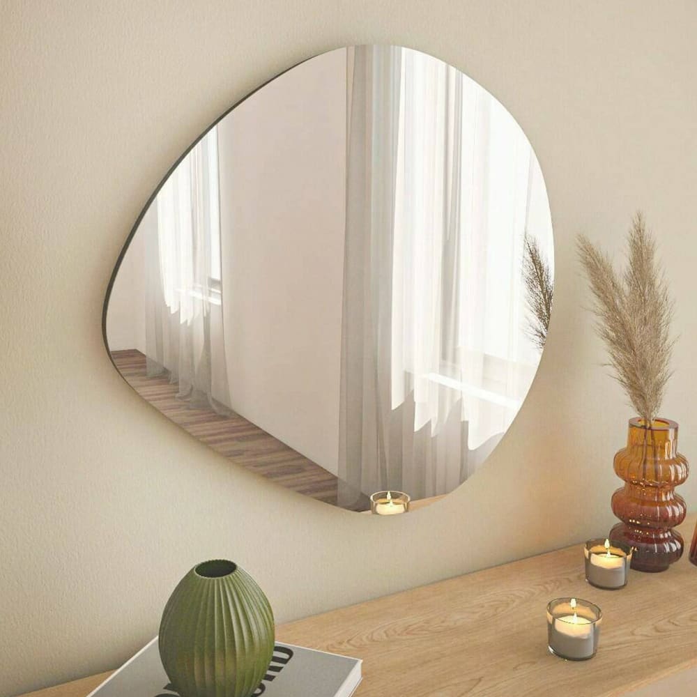 Spiegel Holzeffekt schwarz 60x2 h60 cm - Maisons Du Monde