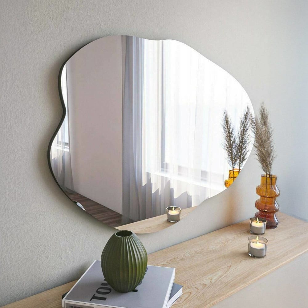 Spiegel Holzeffekt schwarz 60x2 h85 cm - Maisons Du Monde