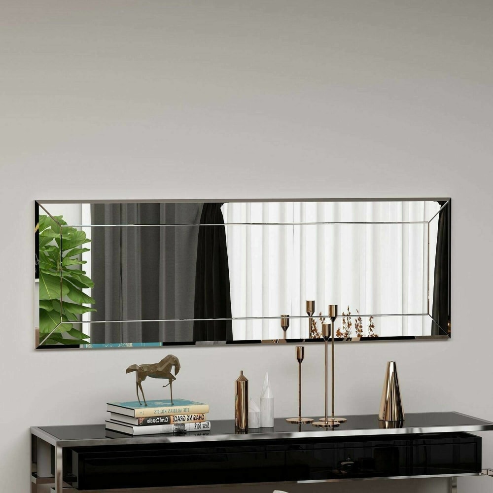 Miroir en verre blanc 40x2 h120 cm