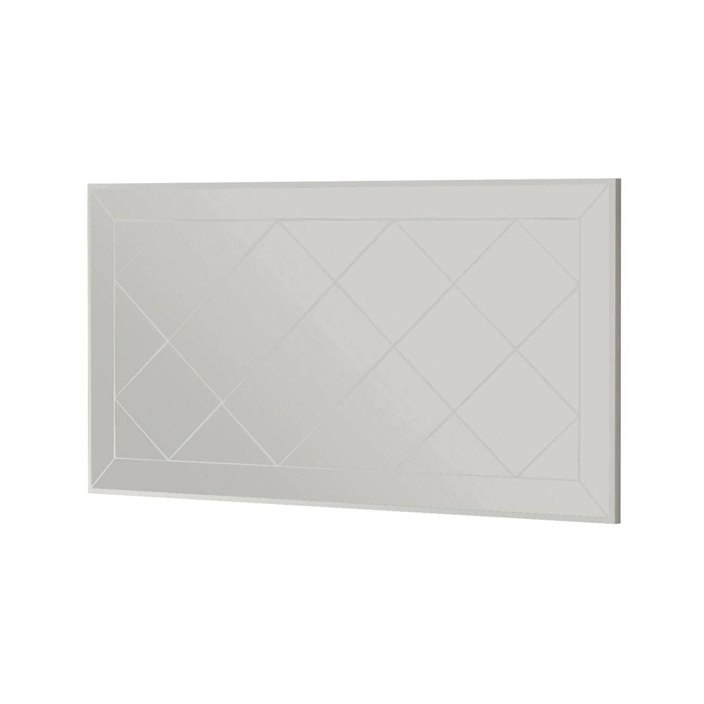 Dmora Spiegel Holzeffekt weiß 60x2 h120 cm style modern - Holz