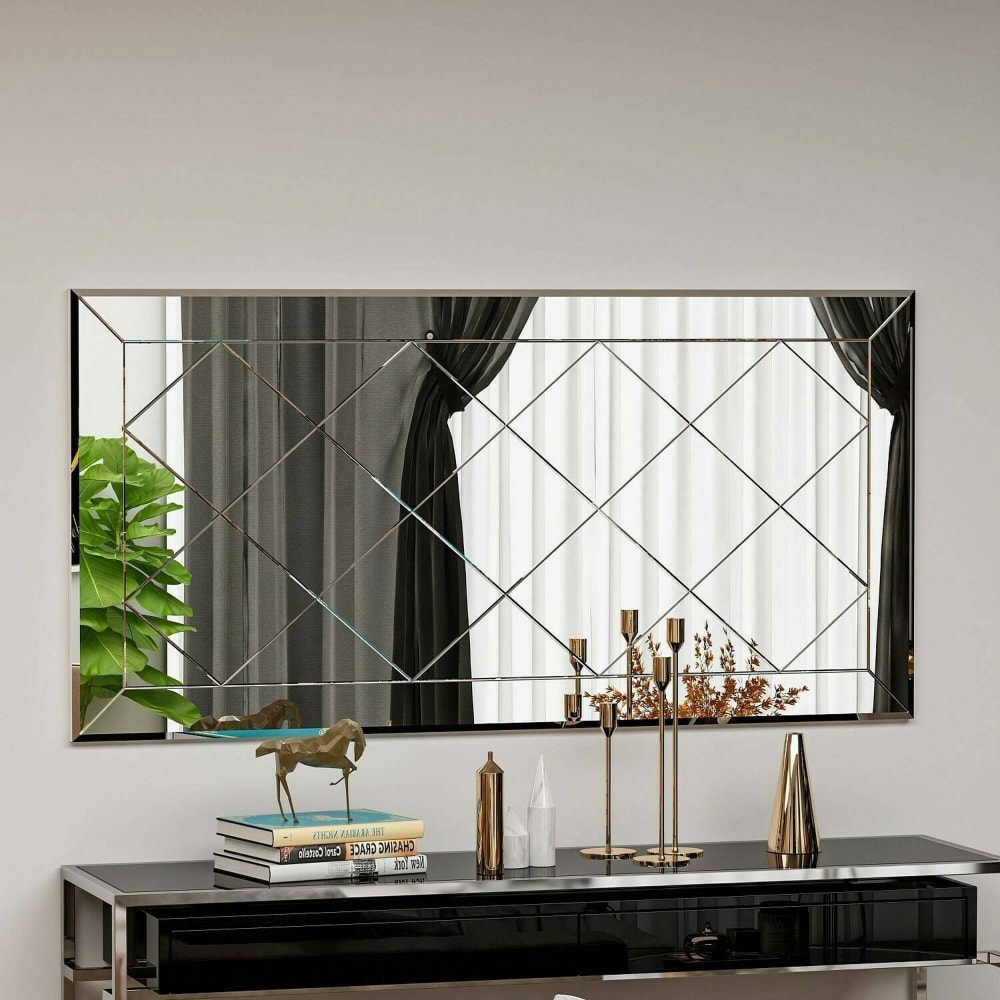 Spiegel Holzeffekt weiß 60x2 h120 cm - Maisons Du Monde