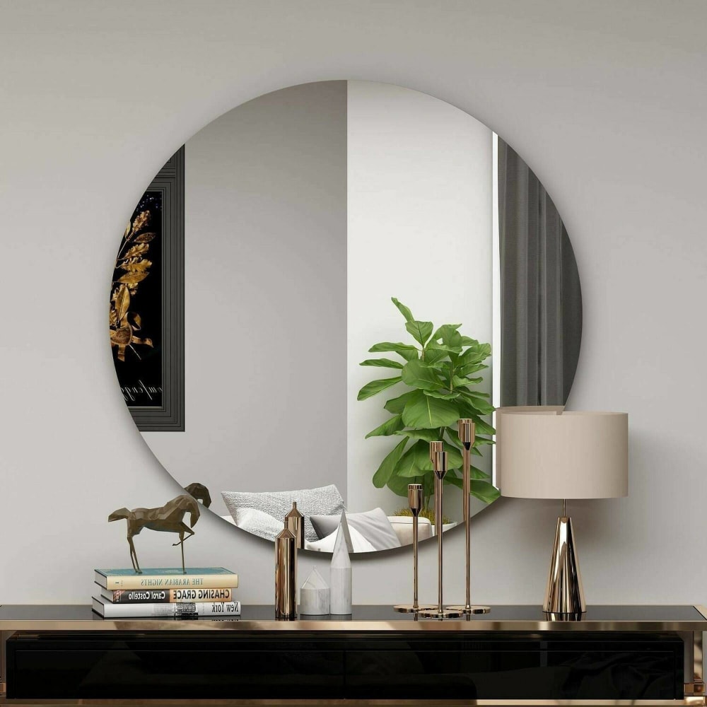 Miroir en verre noir 70x2 h70 cm - Maisons du Monde
