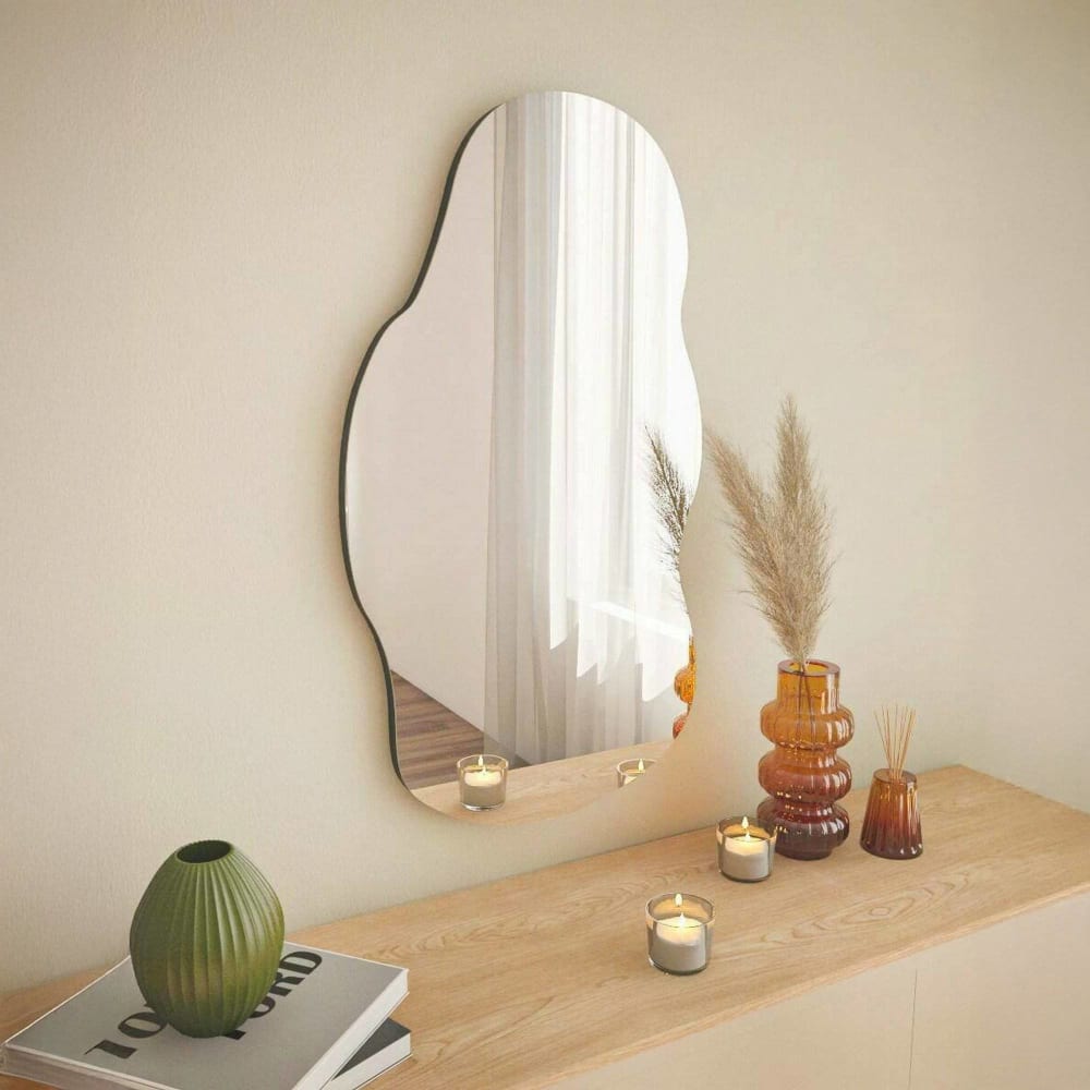 Spiegel Holzeffekt schwarz 40x2 h72 cm - Maisons Du Monde