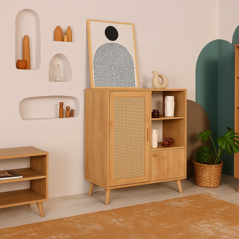 Kommode Holz eiche 90x40 h110 cm - Maisons Du Monde