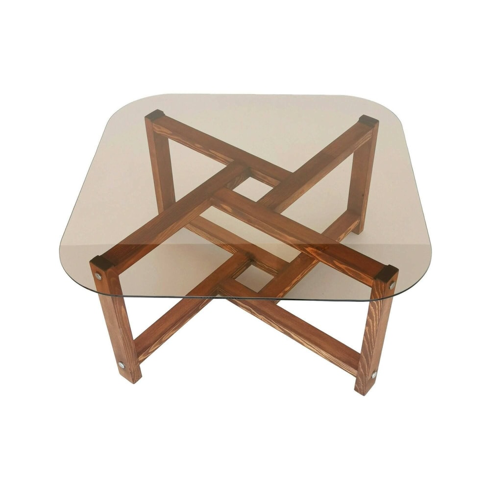 Table basse en bois massif
