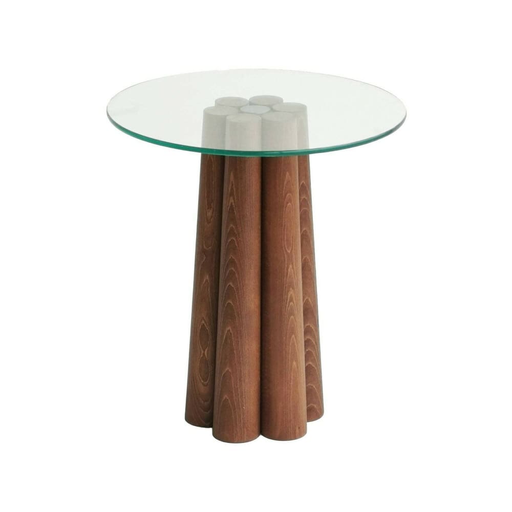 Dmora Couchtisch aus Massivholz Walnussbraun style modern - -