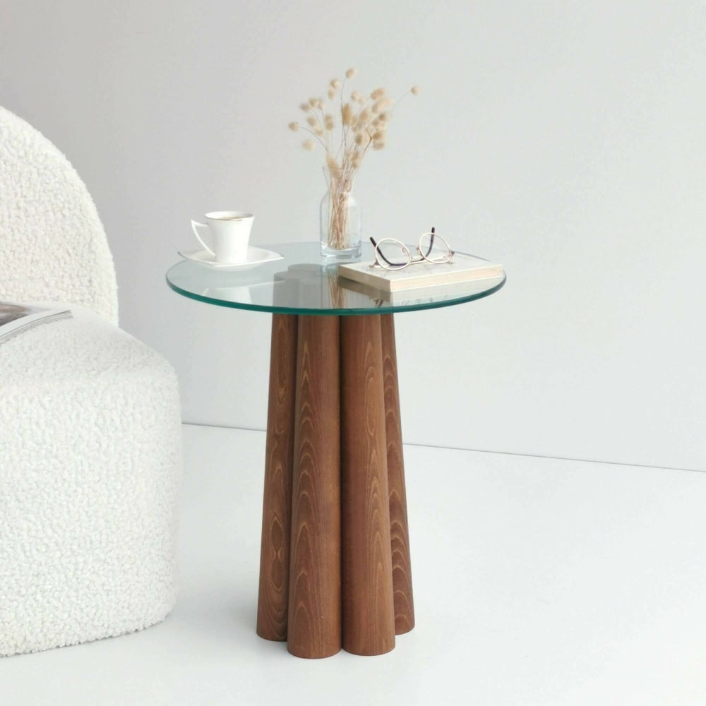 Couchtisch aus Massivholz Walnussbraun - Maisons Du Monde