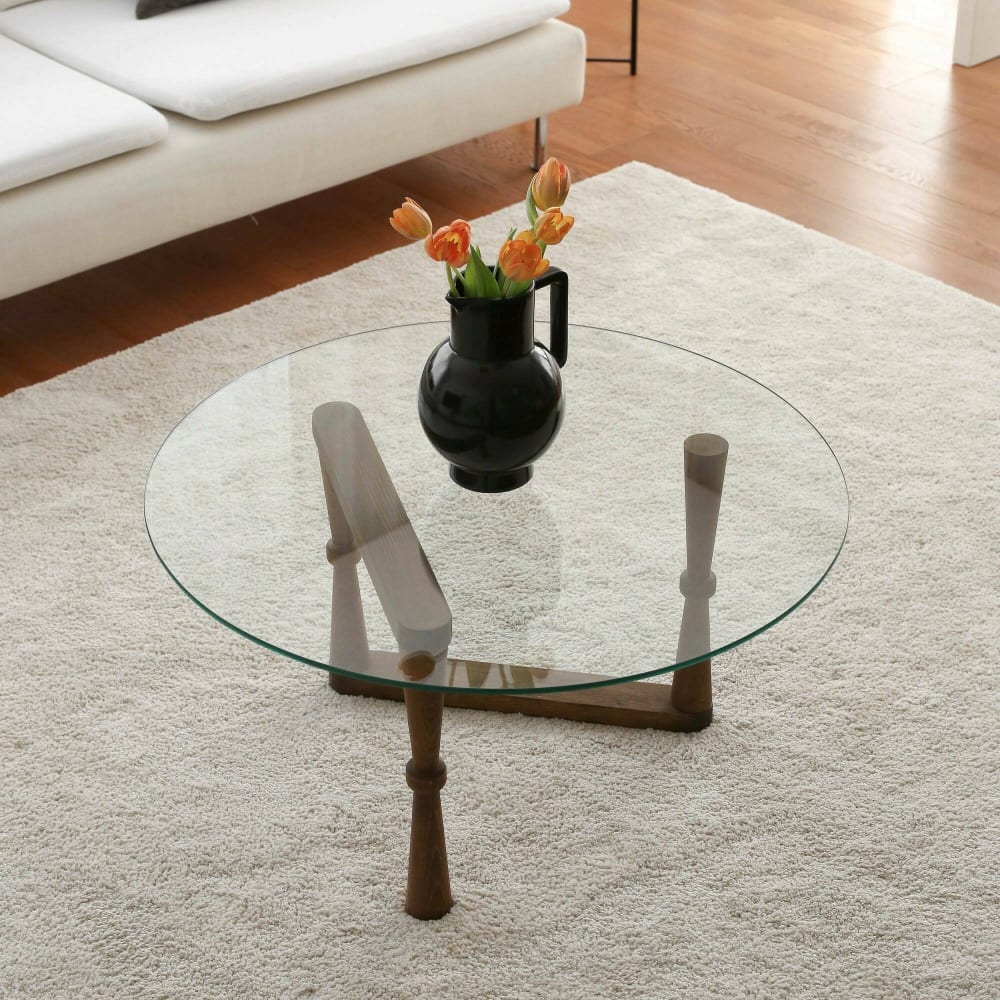 Couchtisch aus Massivholz nussbraun - Maisons Du Monde