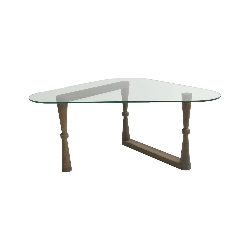 Dmora Couchtisch aus Massivholz walnussbraun style modern - -