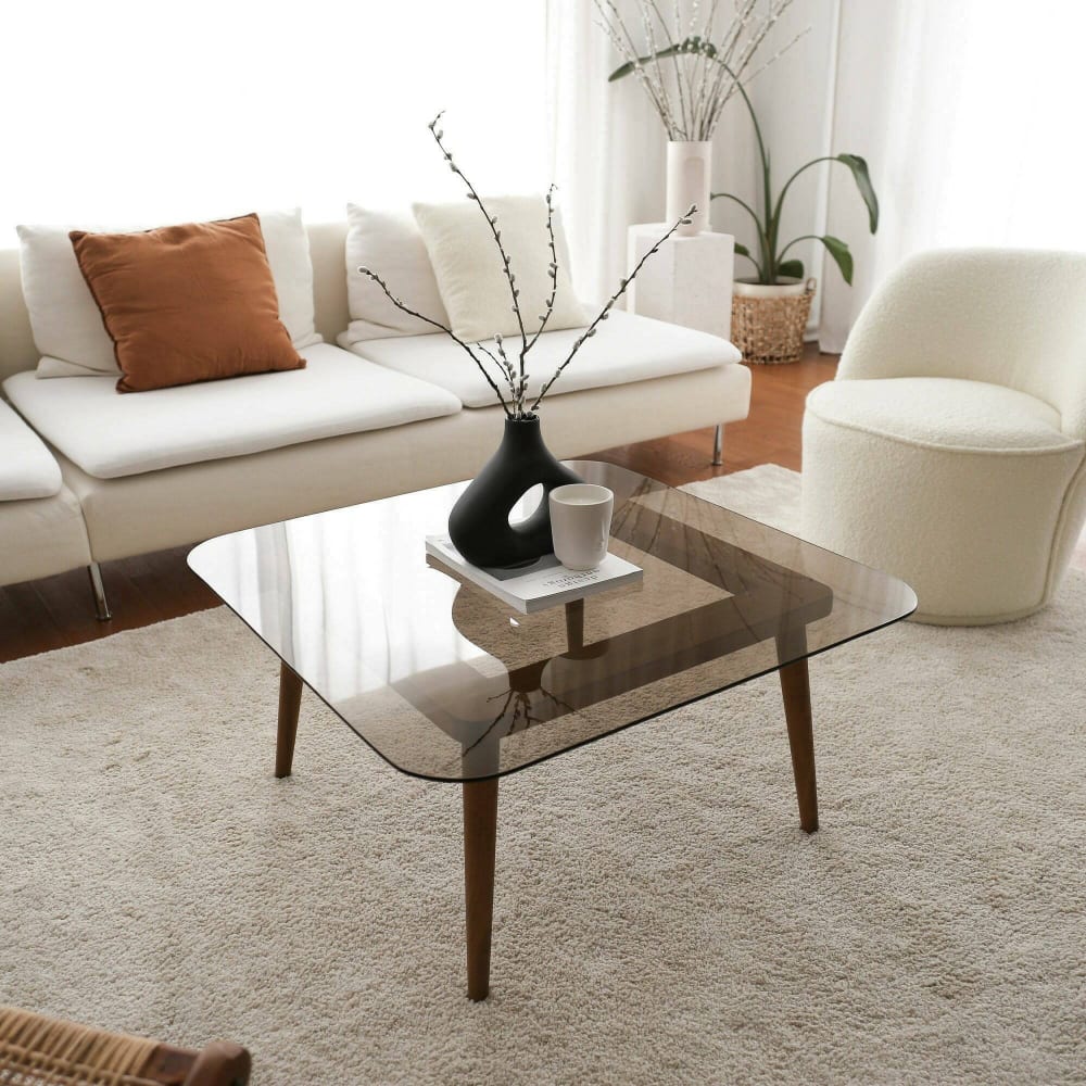 Couchtisch aus Massivholz in Braun-Bronze - Maisons Du Monde