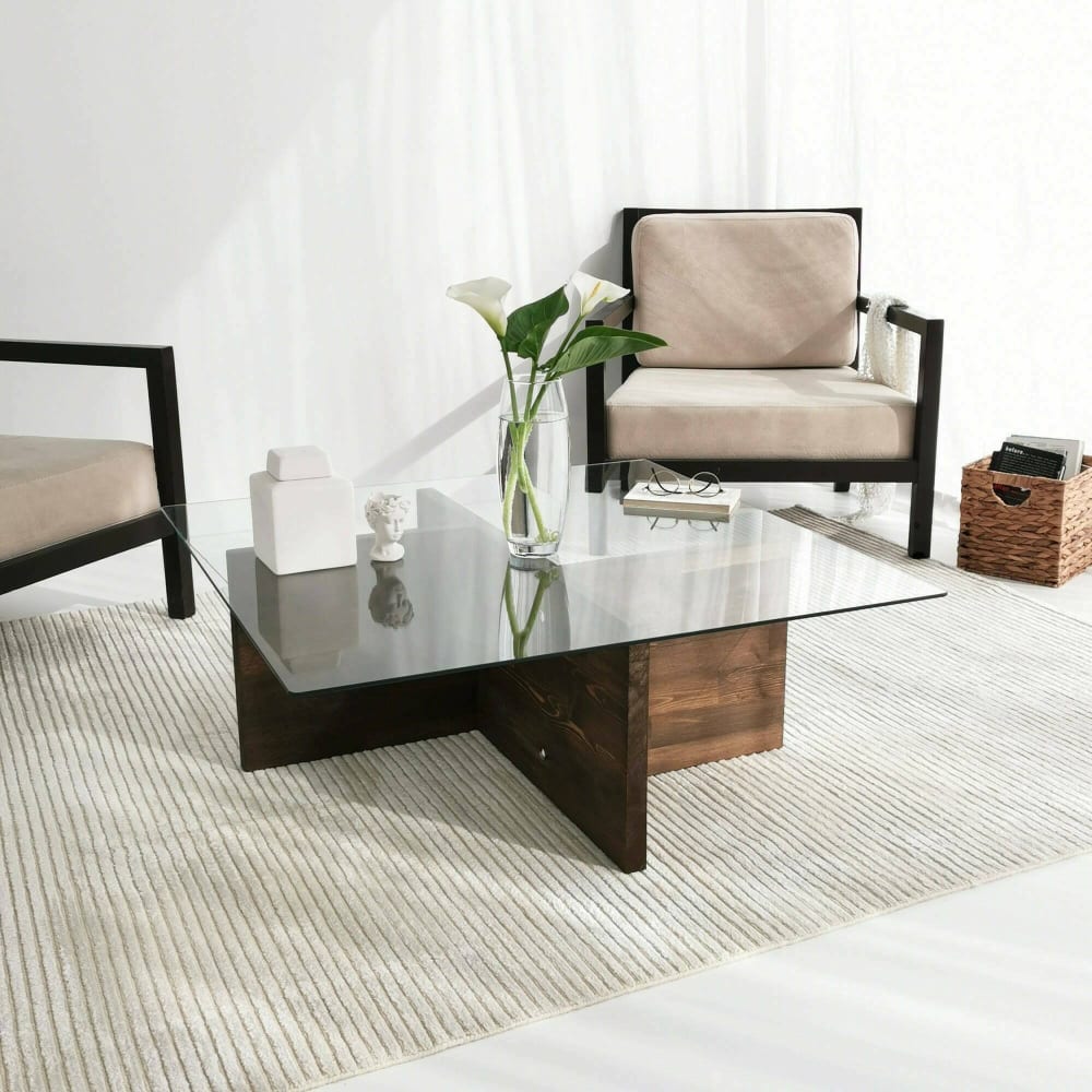 Couchtisch aus Massivholz, nussbraun - Maisons Du Monde