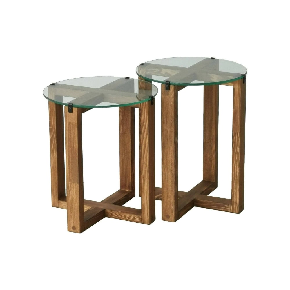 Dmora Couchtisch aus melaminbeschichtetem Holz Nussbraun style modern - Holz