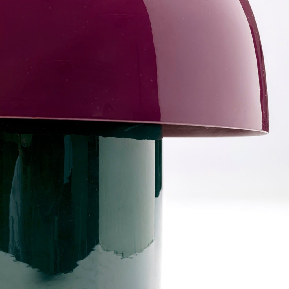 Lampe champignon en acier violet et vert — vue 4