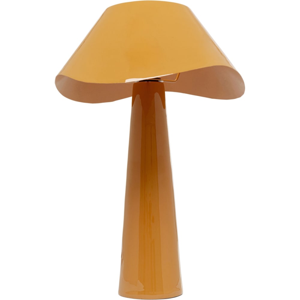 Lampe en acier orange