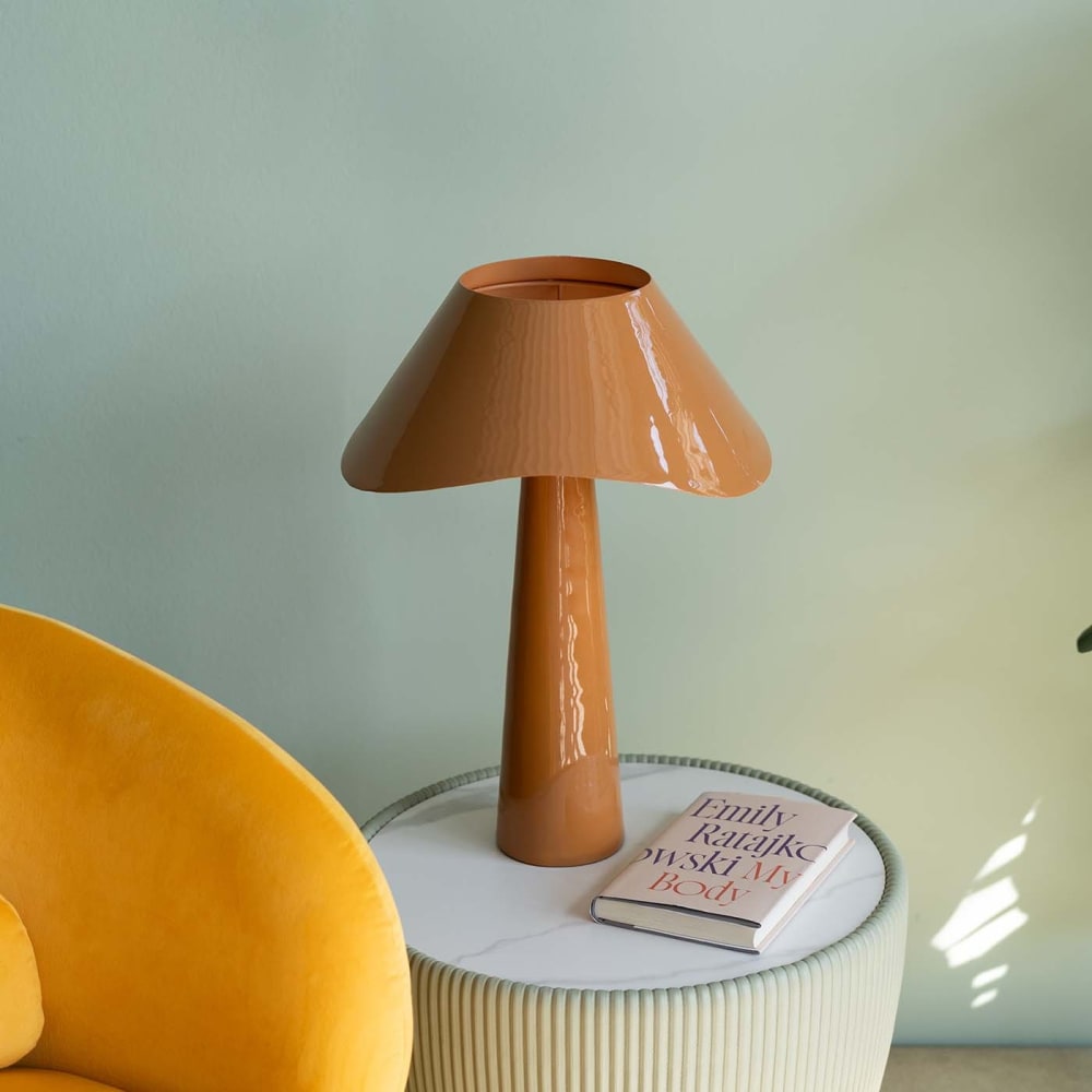 Lampe en acier orange - Maisons du Monde