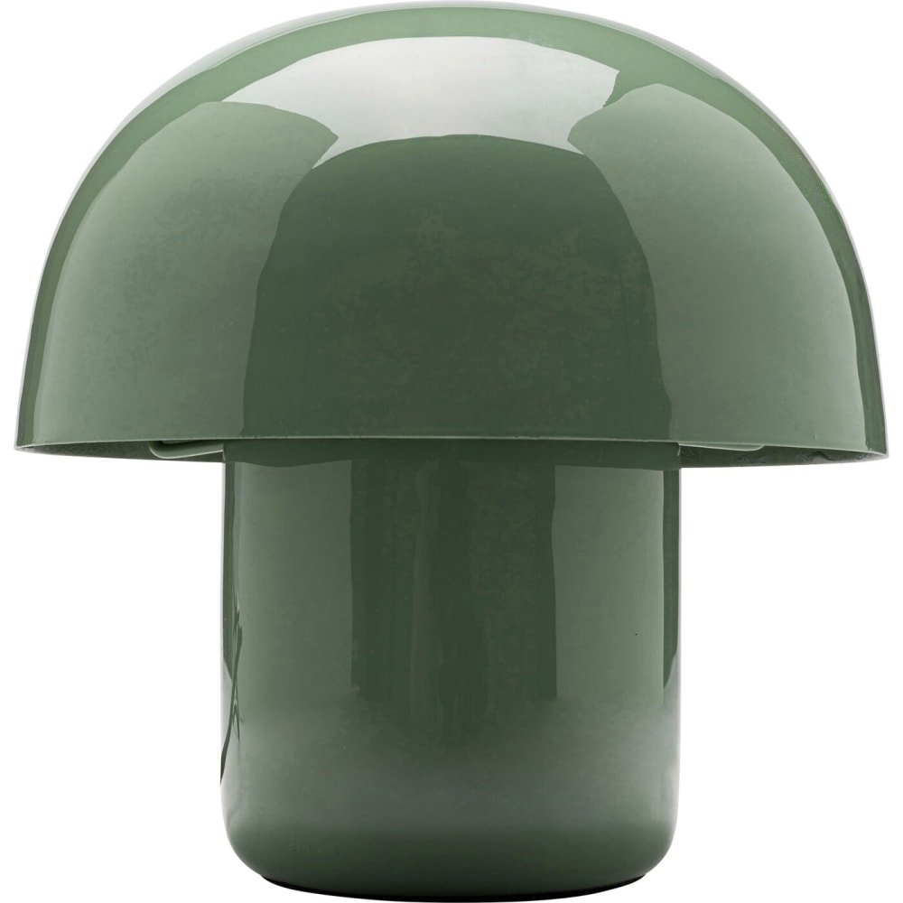 Kare Design Tischleuchte in Pilzform aus Stahl in Grün, H20cm style modern Grün Stahl