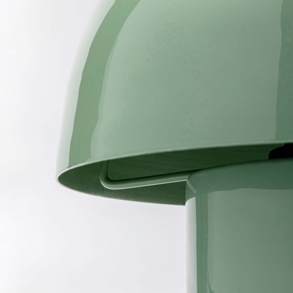 Lampe champignon en acier vert sage — vue 4