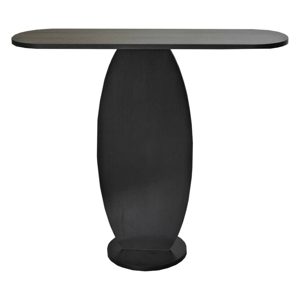 Dmora Konsolentisch Holzeffekt anthrazit 100x30 h81 cm style modern Schwarz Holz