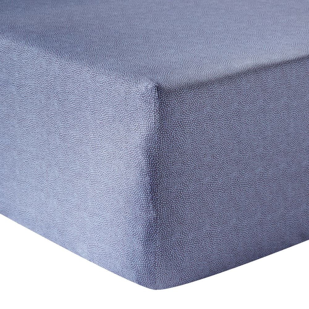 Drap housse satin bleu clair 140x200 cm Drap housse satin bleu clair 140x200 cm